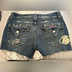 Hudson flap cut off Jean shorts vintage 29